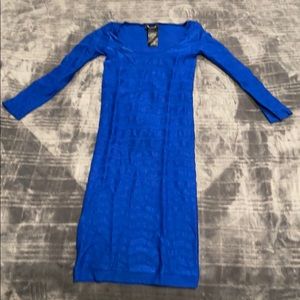 Royal blue mini dress